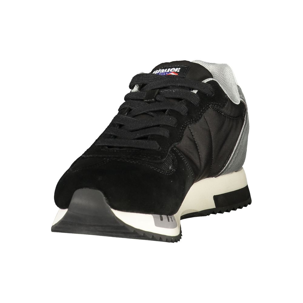 Baskets Blauer en polyuréthane noir pour homme