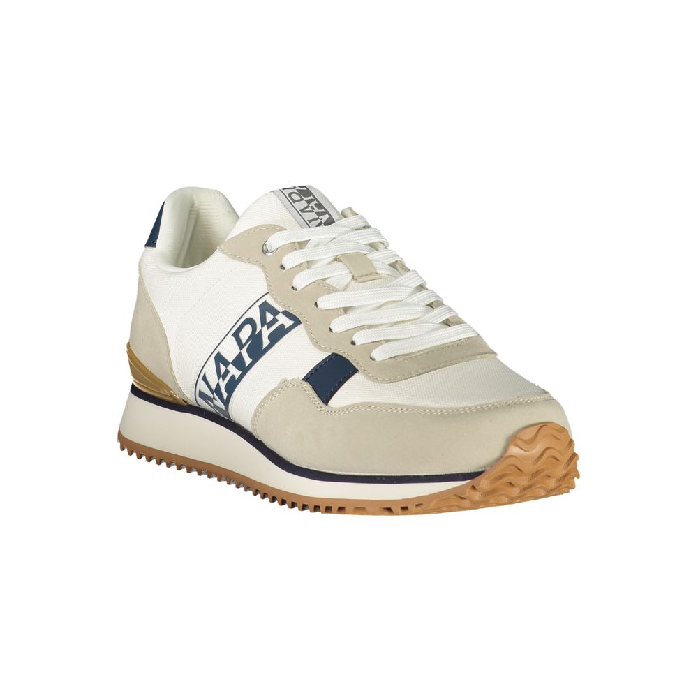 Sneakers da uomo Napapijri in poliestere bianco