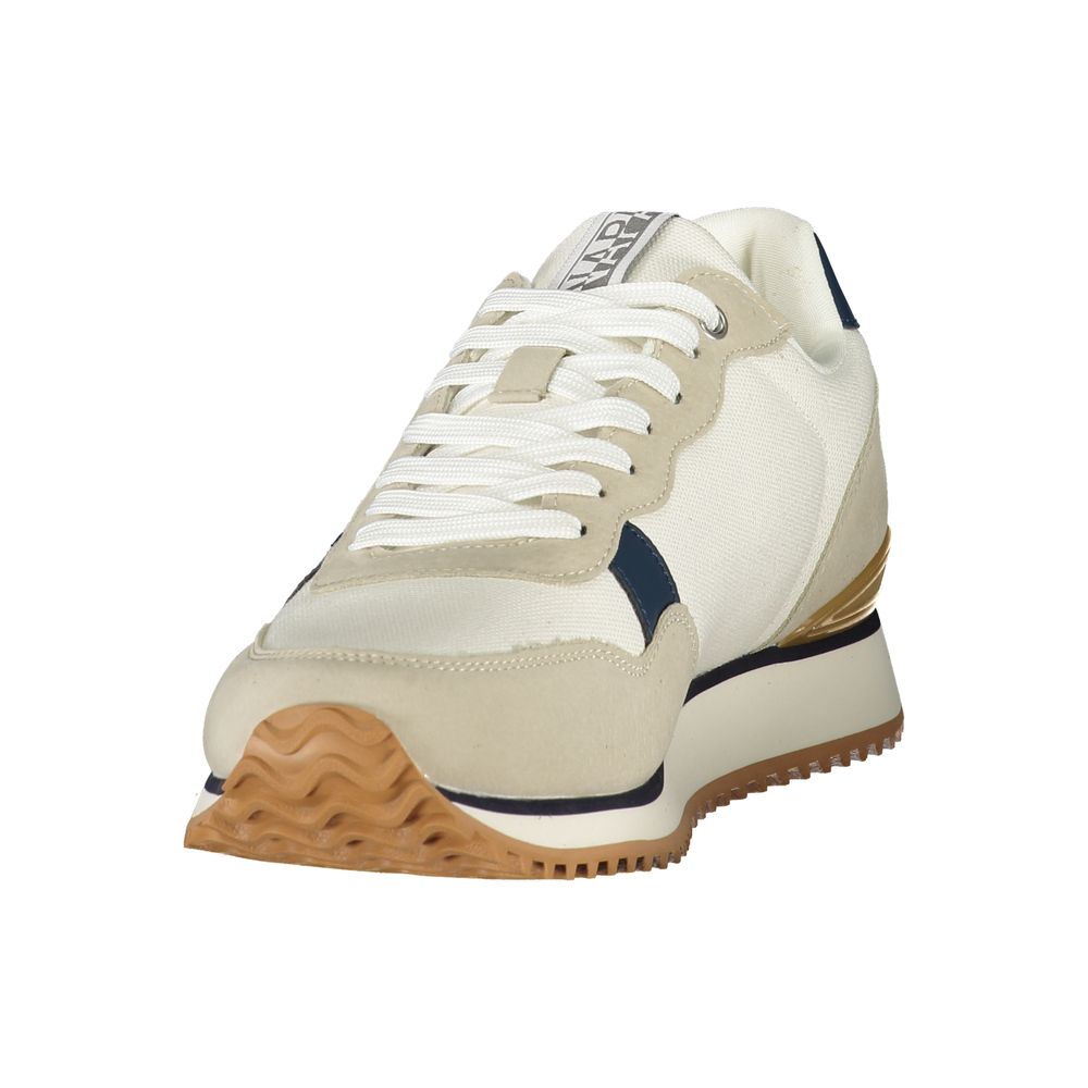 Sneakers da uomo Napapijri in poliestere bianco