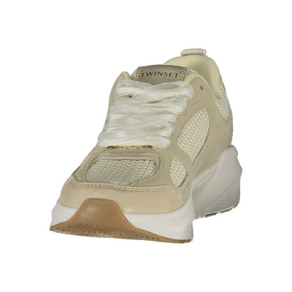 Sneaker Donna Twinset in Tessuto Beige