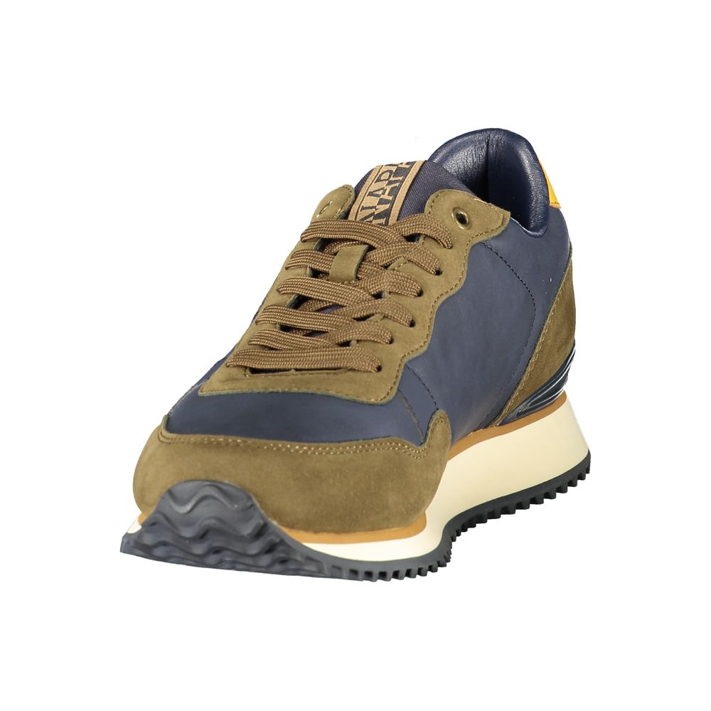 Baskets Napapijri bleues en polyuréthane pour homme