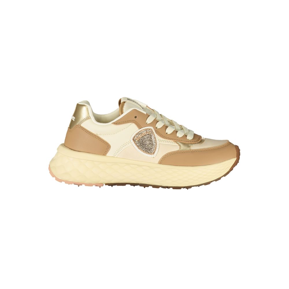 Baskets Blauer marron en polyuréthane pour femme