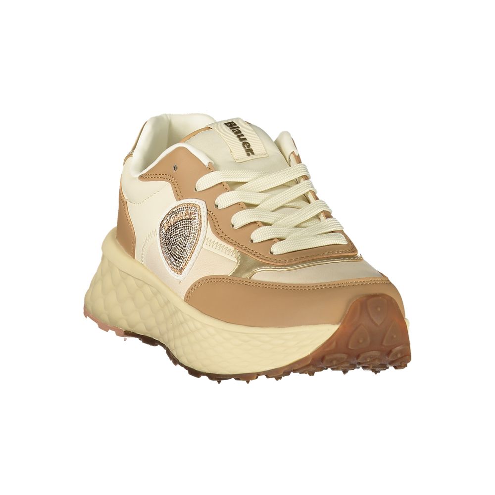 Baskets Blauer marron en polyuréthane pour femme