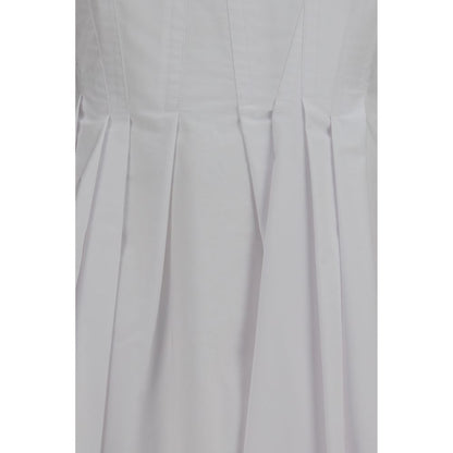 Abito casual Max Mara in cotone bianco