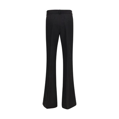 Pantaloni svasati Max Mara in viscosa neri