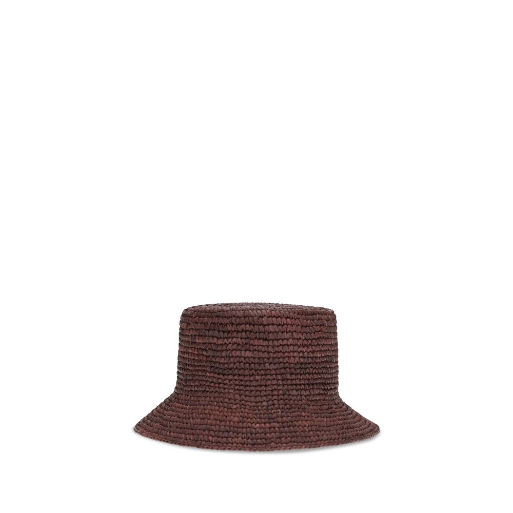 Cappello a secchiello Vivienne Westwood in rafia marrone