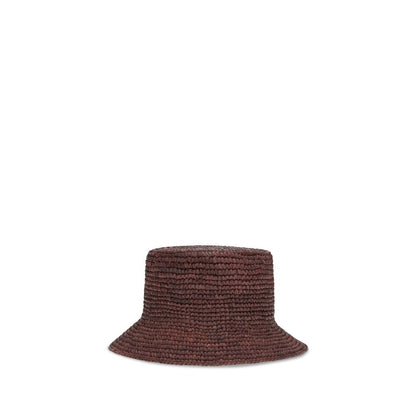 Cappello a secchiello Vivienne Westwood in rafia marrone