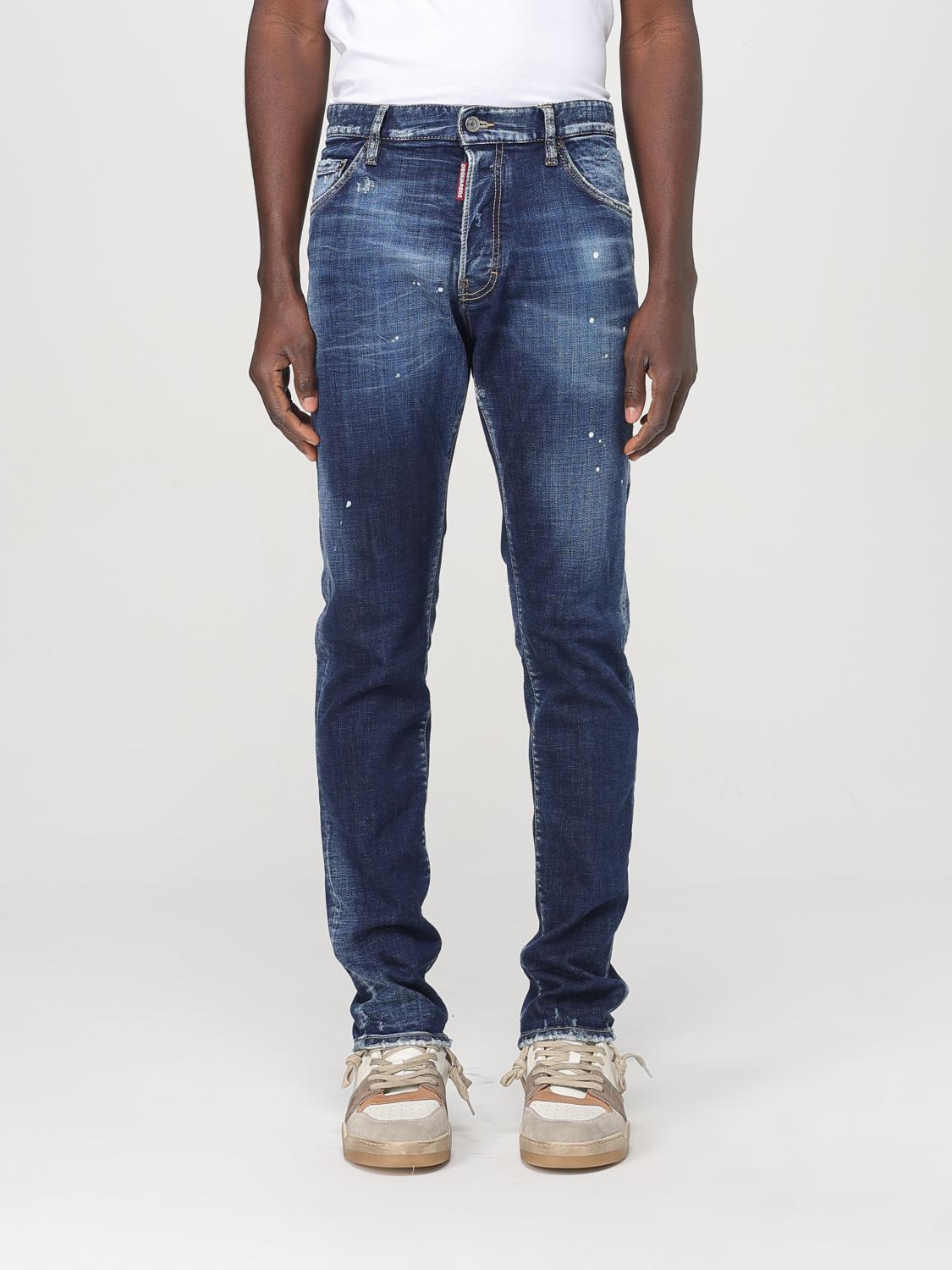 Dsquared² Jeans Blu in Denim Vestibilità Rilassata
