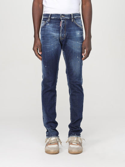 Dsquared² Jeans Blu in Denim Vestibilità Rilassata