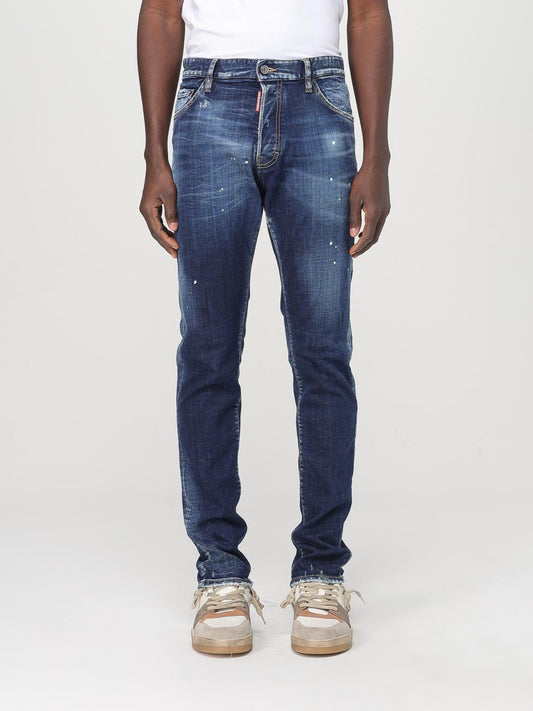 Dsquared² Jeans Blu in Denim Vestibilità Rilassata