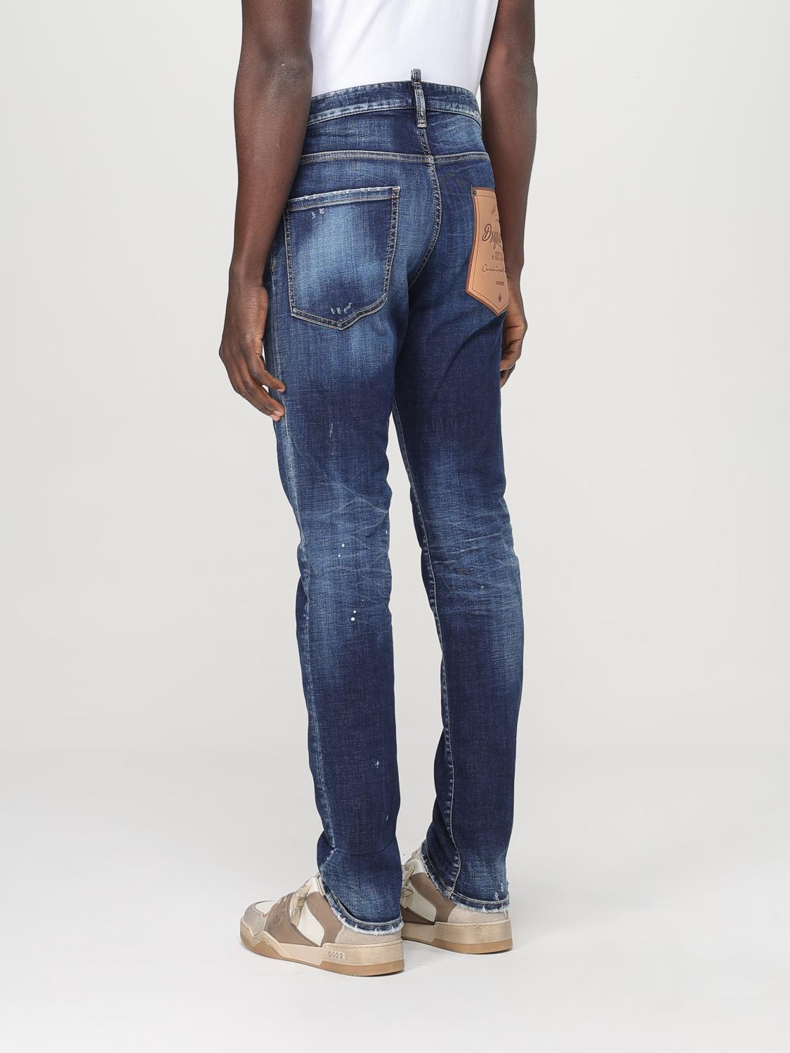 Dsquared² Jeans Blu in Denim Vestibilità Rilassata