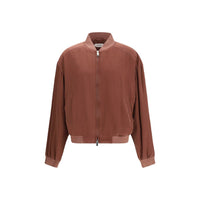 Bomber Versace in seta bordeaux