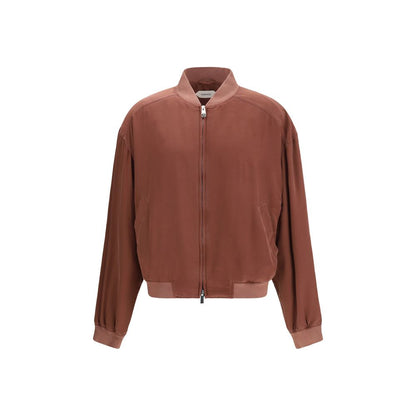 Bomber Versace in seta bordeaux