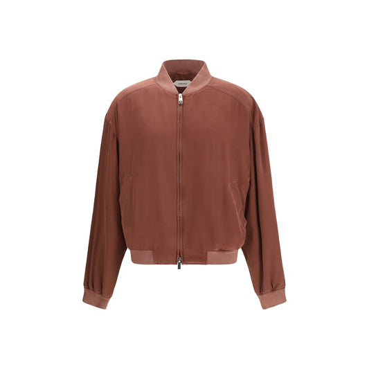 Bomber Versace in seta bordeaux