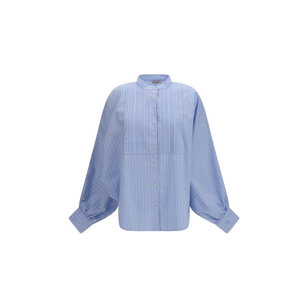 Chemise en coton bleue SOSUE