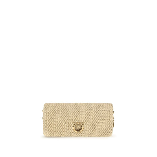 Sac à bandoulière en polypropylène beige PINKO