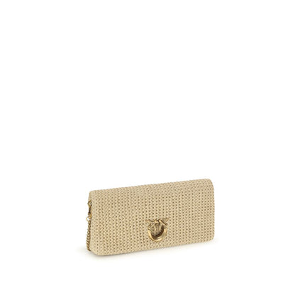 Borsa a Spalla PINKO Beige in Polipropilene