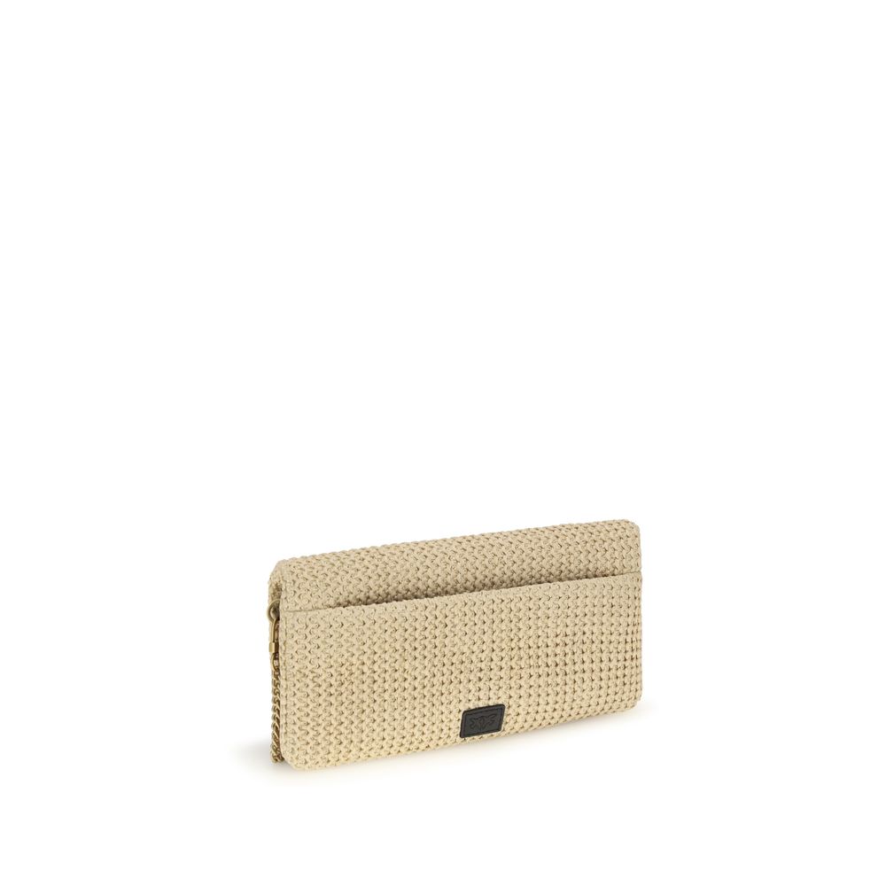 Borsa a Spalla PINKO Beige in Polipropilene