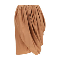Gonna midi Chloé in cotone beige