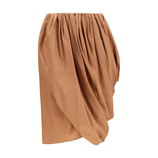 Gonna midi Chloé in cotone beige