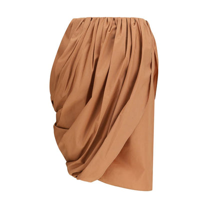Gonna midi Chloé in cotone beige
