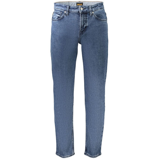 Jeans da uomo Hugo Boss in cotone blu