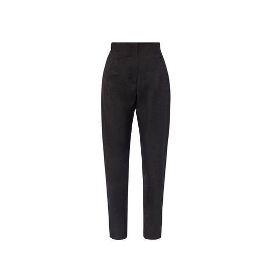 Pantaloni eleganti Alaïa neri in elastan