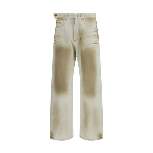 Jeans Magliano in denim di cotone beige