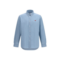 Camicia Maison Kitsuné in cotone blu