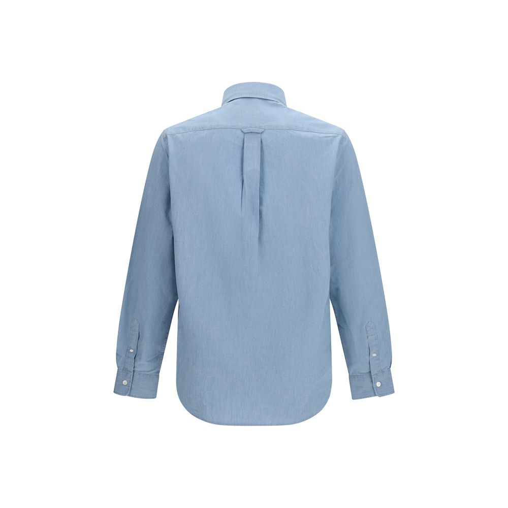 Camicia Maison Kitsuné in cotone blu