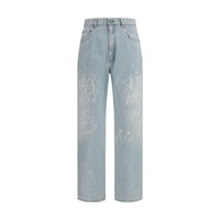 Jeans droit MM6 en coton bleu