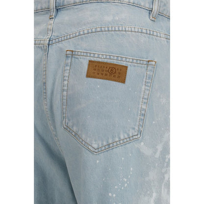 Jeans droit MM6 en coton bleu