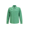 Camicia Versace a maniche corte in cotone bicolore