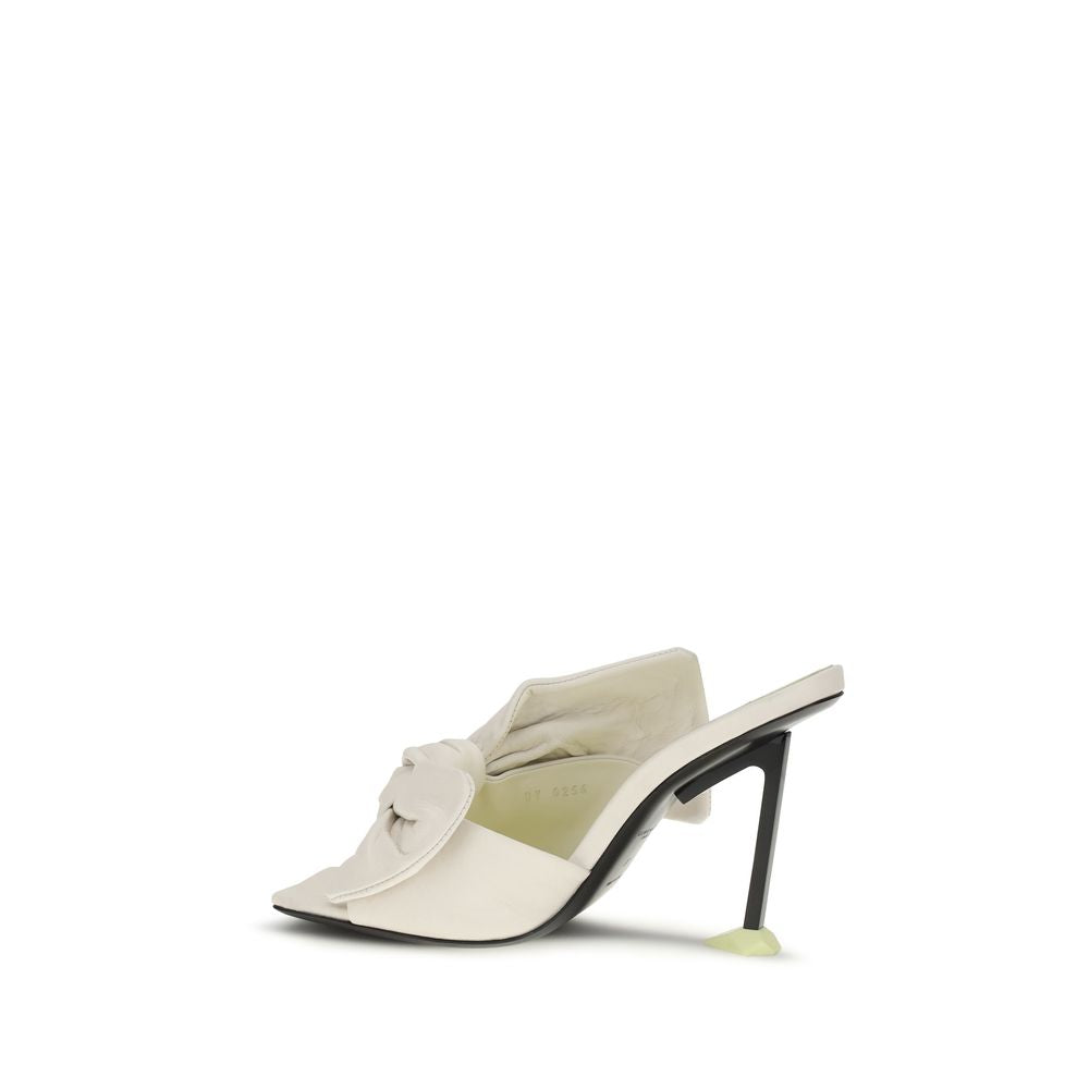 Mules Givenchy en cuir blanc d'Ovis Aries