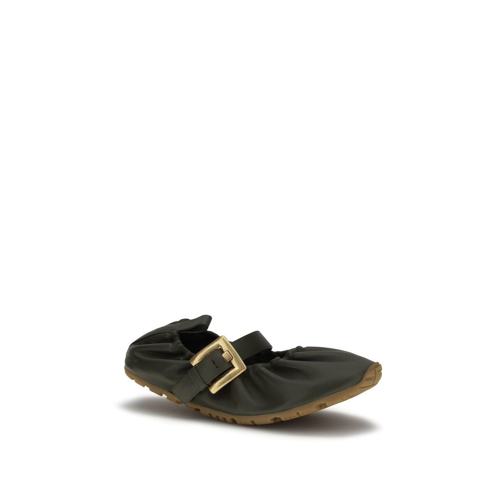 Ballerines bicolores Balmain en agneau Ovis Aries