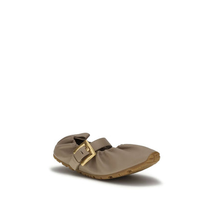 Ballerines Balmain beiges en agneau Ovis Aries
