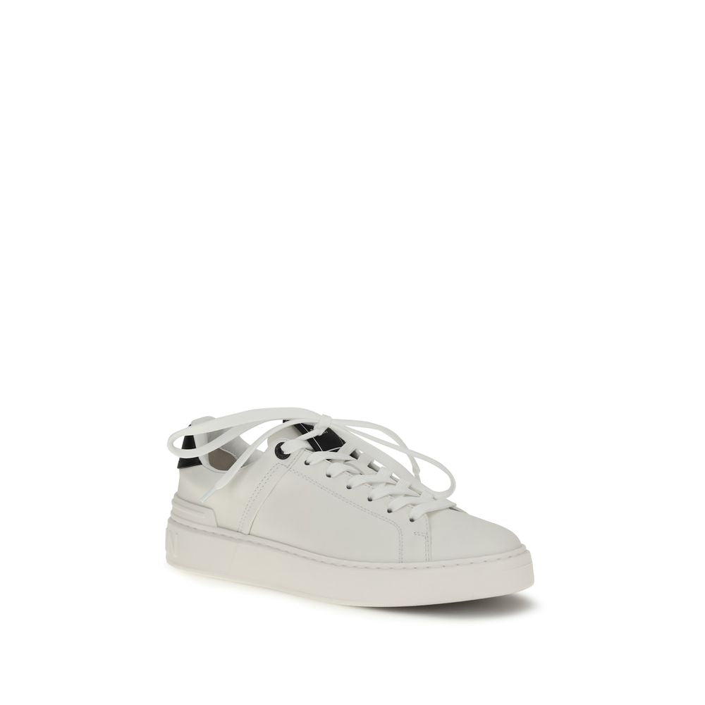 Baskets basses Balmain en cuir de veau noir Bos Taurus