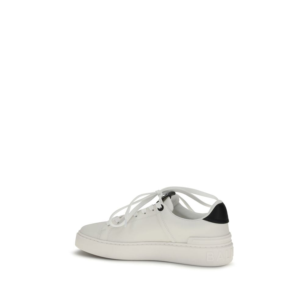 Baskets basses Balmain en cuir de veau noir Bos Taurus