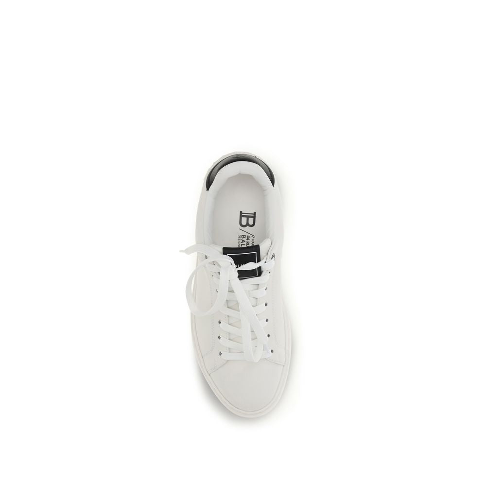 Baskets basses Balmain en cuir de veau noir Bos Taurus