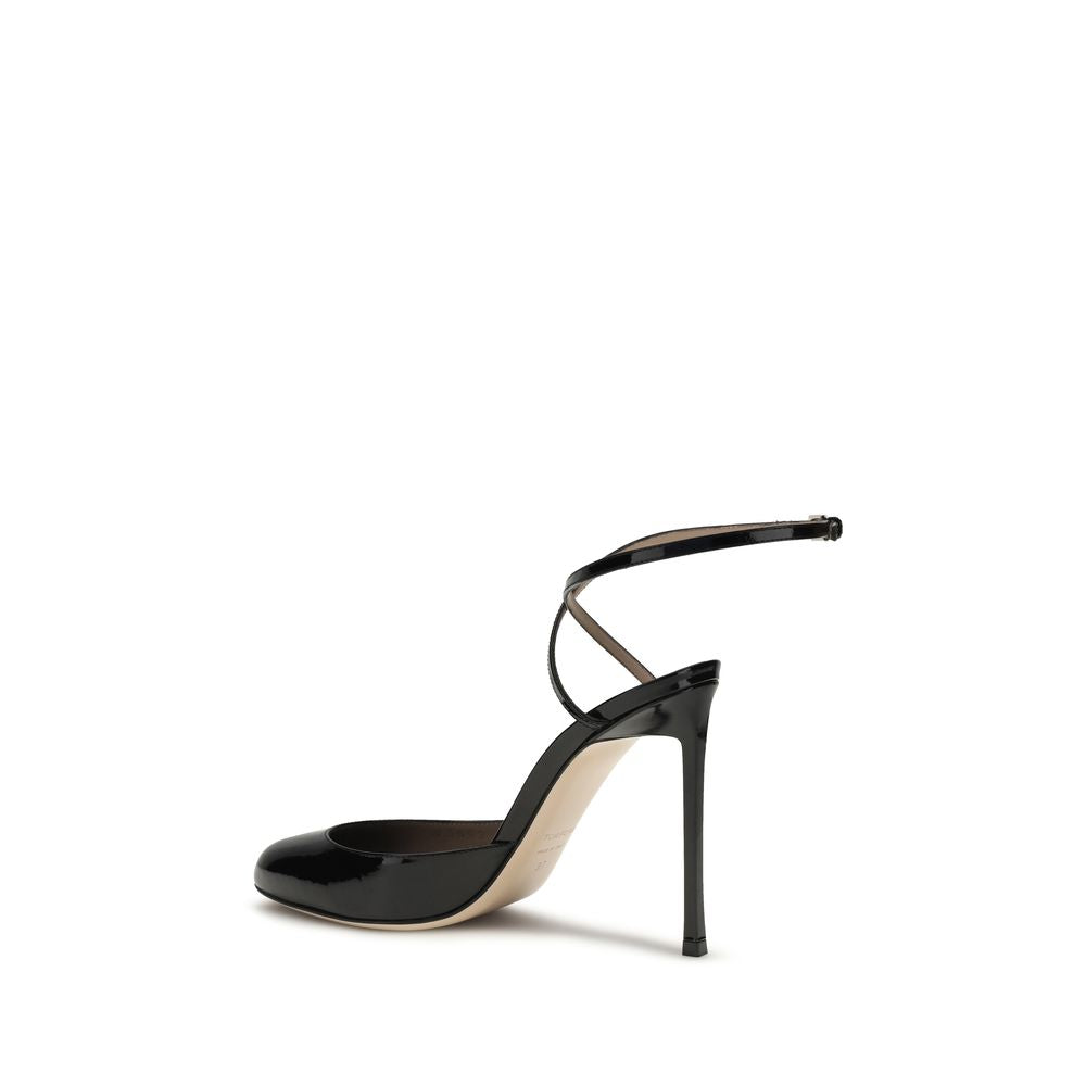Décolleté Tom Ford con tacco alto in pelle di vitello nera Bos Taurus