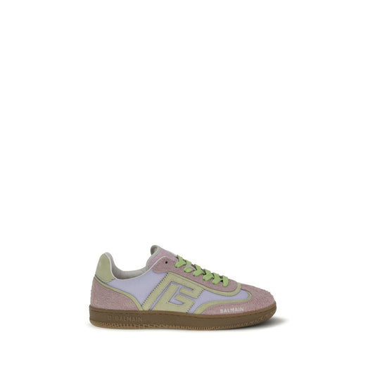 Balmain Sneakers Athletic Multicolor in Pelle di Vitello Bos Taurus