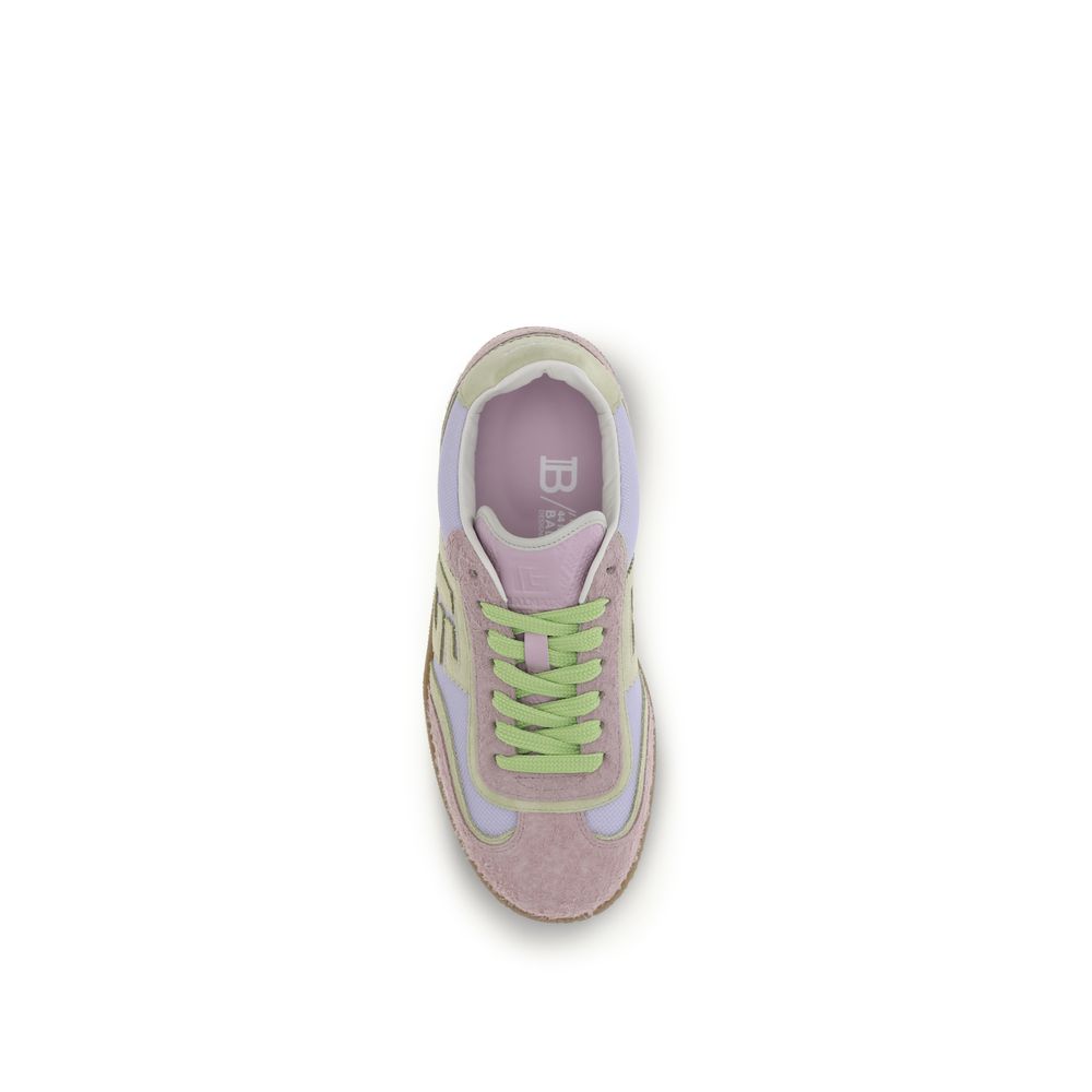 Baskets Athlétiques Balmain en Cuir de Veau Multicolore Bos Taurus