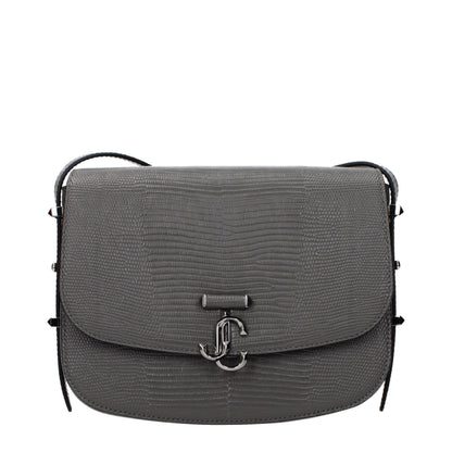 Sac bandoulière Jimmy Choo en cuir gris