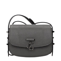 Sac à bandoulière Jimmy Choo en cuir gris