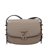 Sac bandoulière Jimmy Choo en cuir gris