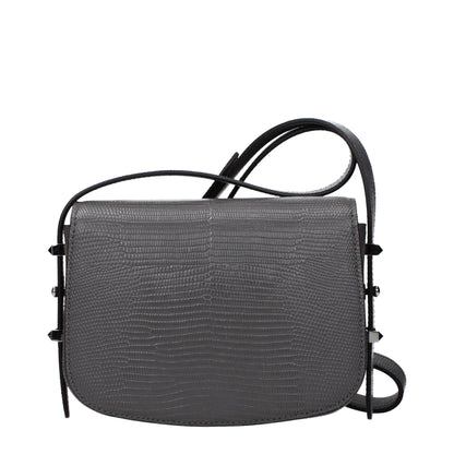 Sac à bandoulière Jimmy Choo en cuir gris