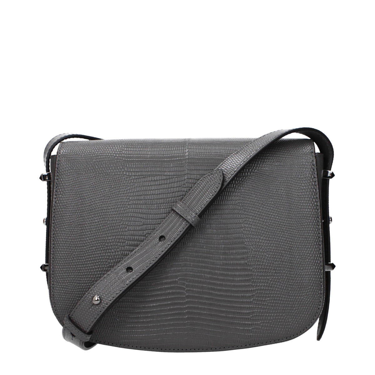 Sac bandoulière Jimmy Choo en cuir gris