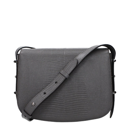 Sac bandoulière Jimmy Choo en cuir gris