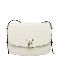 Sac bandoulière Jimmy Choo en cuir blanc