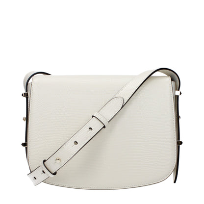 Sac bandoulière Jimmy Choo en cuir blanc